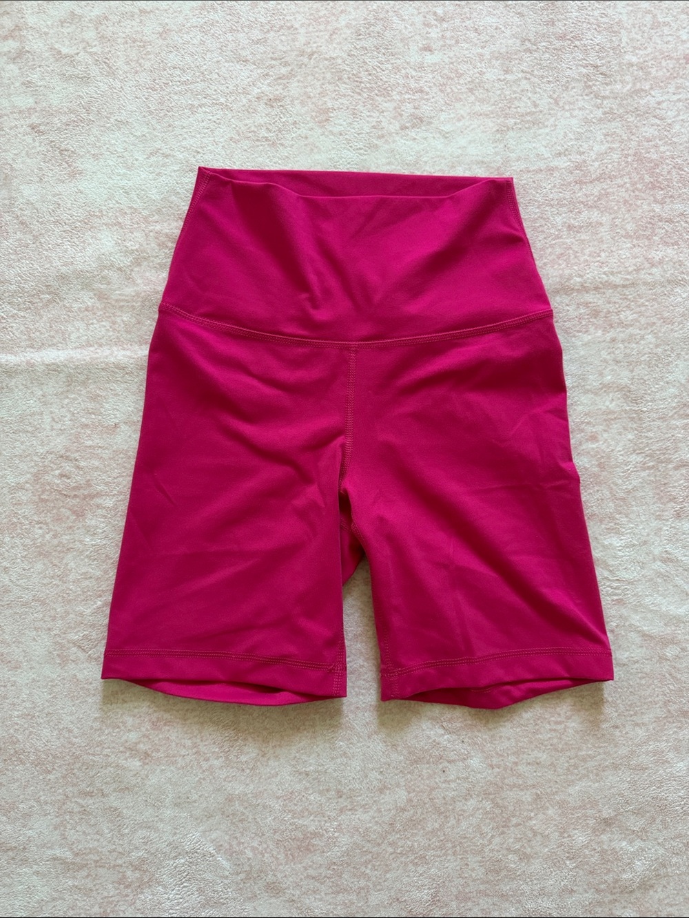 Yogalicious High-Rise Magenta Bike Shorts